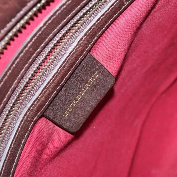 BURBERRY Nova Check Shoulder Bag Wool Beige - Picture 14 of 15